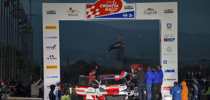 Il palco di partenza di Zagabria l'ultima new entry del WRC.