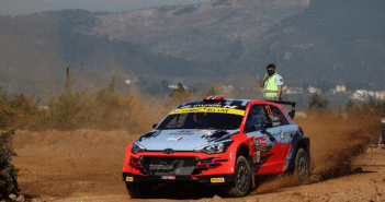 Veiby in azione nello shakedown del Portogallo prima di doversi ritirare per la positività.