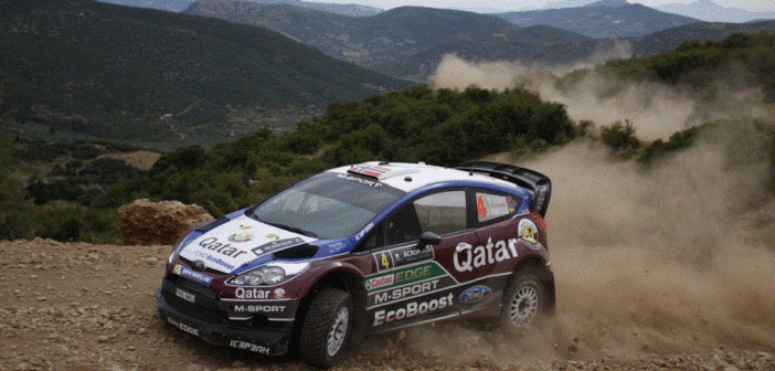 Ostberg nell'edizione 2013 ultima presenza dell'Acropoli nel WRC.
