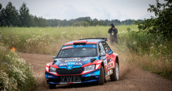 La Fabia Evo del polacco Marczyk sugli sterrati di Lettonia.