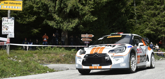 La DS3 WRC di Pedersoli sulle stage del San Martino.