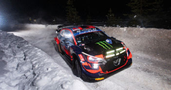 Oliver Solbrerg neo promosso tra le fila della line-up Hyundai 2022 al su debutto in WRC all'Arctic.