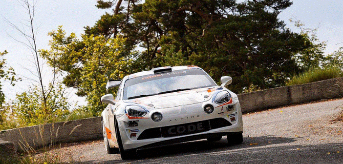 Ciamin nei test sulla Alpine A110 pre Antibes.