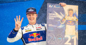 Sua maesstà Johan festeggia il quarto titolo World RX.