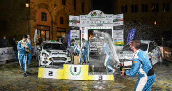 Il podio finale di una gara che per lo junior si è giocata in parte ..