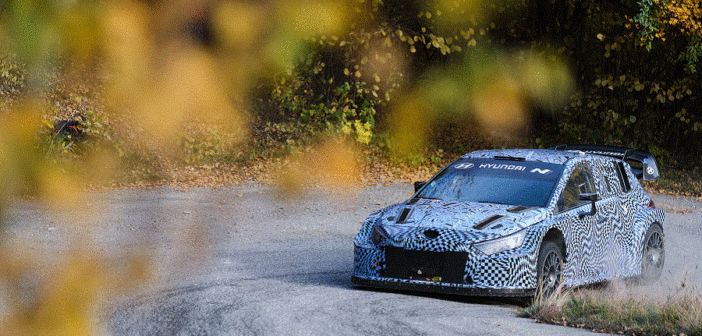 La Hyundai i20 N Rally1 inizia i test in vista del Montecarlo.