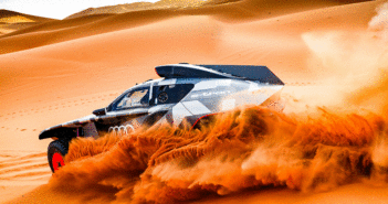 La nuova Audi RS Q nel deserto del Marocco.