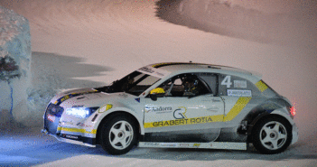 L'Audi A1 di un icredibile Boccolacci sulla pista di Andorra.