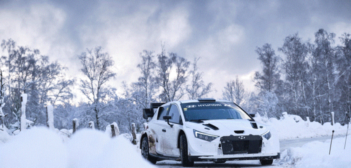 La Hyundai i20 N rally1 una delle tre vetture che saranno al ballo delle debuttanti a Montecarlo.