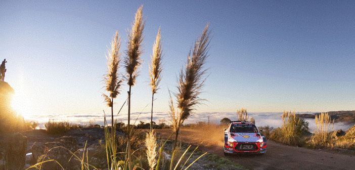 Uno dei suggestivi panorami dell'Argentina WRC