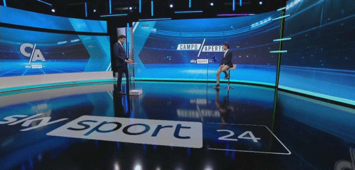 Gli studi di Sky sport si preparano ad ospitare il WRC.