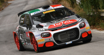 Andrea Crugnola al volante della Citroen C3 nel Targa 2020