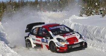 Evans sulle speciali on ice dell'Arctic Rally Finland