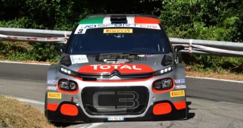 Crugnola al volante  della Citroen C3 R5 al Ciocco di due anni fa