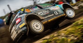 La Fabia Evo di Alberto sulle difficili speciali di Fafe.