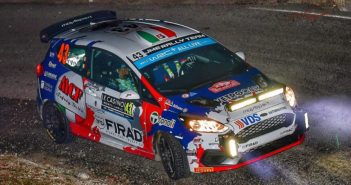 Enrico Brazzoli protagonista nel WRC3 al Montecarlo (Foto Lavagnini)