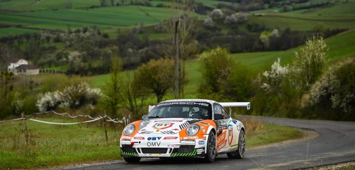 Super Simo in azione con la 997 GT3 all'Harghitei.