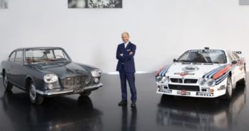 Luca Napolitano CEO Lancia con due regine del marchio di Chivasso