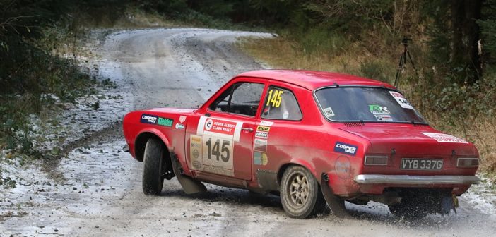 Un impegnativo passaggio sul ghiaccio del RAC Rally 2021.