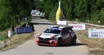 In azione Fabio Andolfi e Manuel Fenoli, primi leader del Rally di Alba.