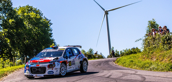 La Citroen C3 Rally2 di Bonato sulle strade di Rodez