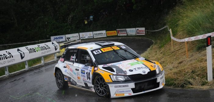 Simone Goldoni nella sua prima stagione al volante di una delle Fabia PA