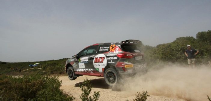 La Rally3 di Brazzoli in azione in Sardegna.