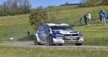 In azione, Corrado Pinzano e Marco Zegna al Rally Due Valli.