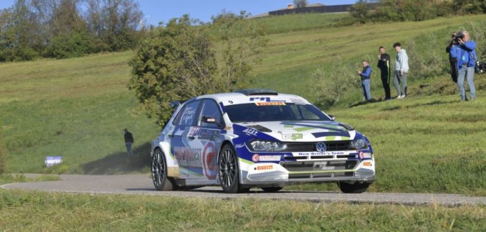 In azione, Corrado Pinzano e Marco Zegna al Rally Due Valli.