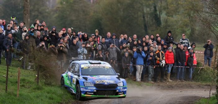 La Skoda di Fernèmont terzo al traguardo di un Condroz listato a lutto.