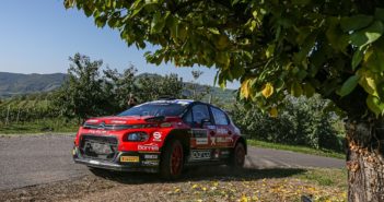 La C3 di Crugnola in azione al Rally Due Valli il grande escluso dal CIAR 2023.