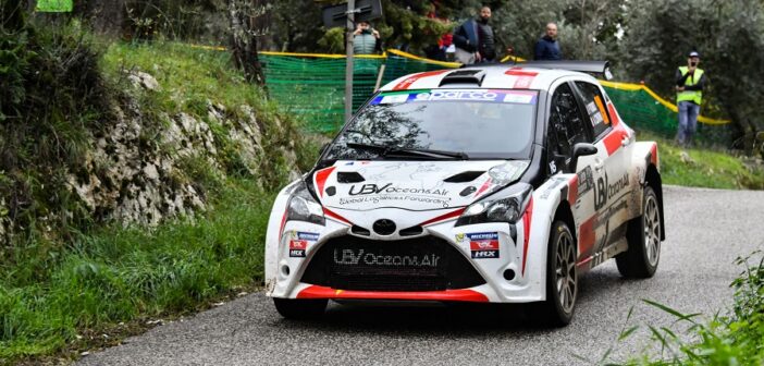 La Toyota N5 di Porro al rally del Lazio