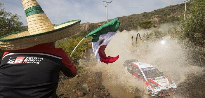 Ogier in azione nell'ultima edizione del Mexico WRC dove ha trionfato per la sesta ..