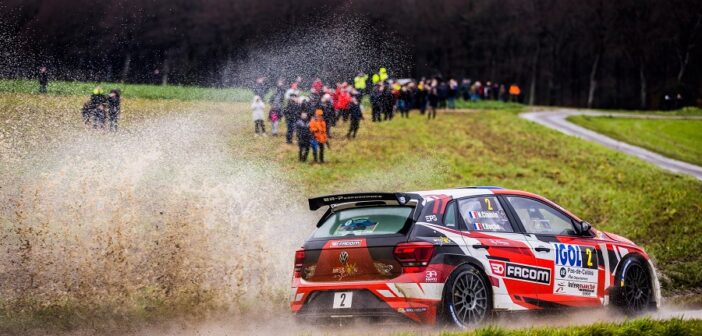 La Polo GTI R5 di Ciamin sulle speciali del Rallye du Touquet