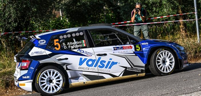 Stefano Albertini nella passata edizione del Mille Miglia.