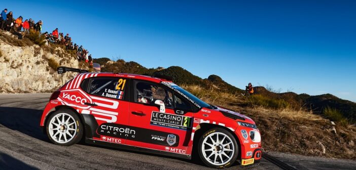 La Citroen C3 Rally di Rossel al Montecarlo.