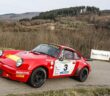 Lombardo e la sua Porsche 911 Carrera RS 3.0 in azione nell'edizione passata della gara Aretina.