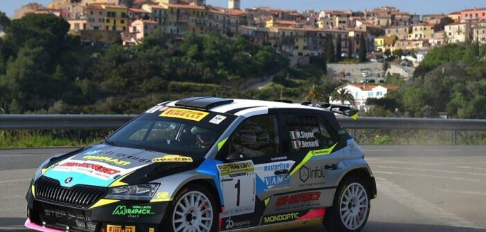 La Fabia Rally2 Evo di Signor regina dell'Elba.