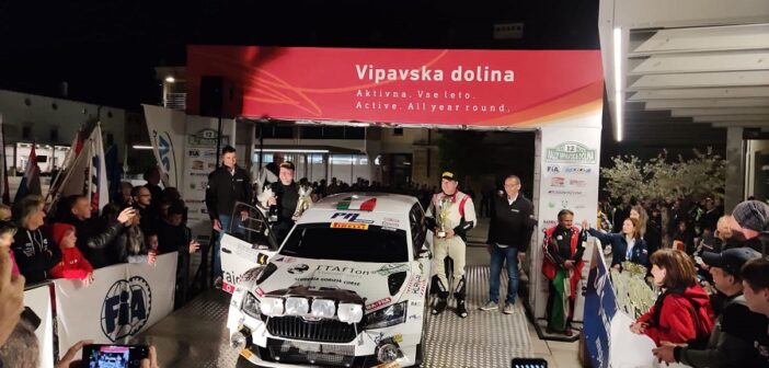 La Fabia di Laurencich sulla pedana finale del Dolina