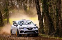 Ribaud al debutto con la Clio Rally3 nel ruolo di apripista alla prima del francese terra.