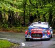 La Citroen C3 di Bonato sotto la pioggia