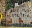 L'ingresso nel cantiere forestale del Monte Lerno