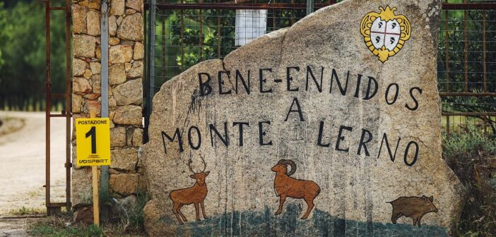 L'ingresso nel cantiere forestale del Monte Lerno