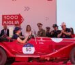 L'Alfa Romeo del vincitore sull pedana finale