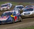 Johan Kristoffersson in uno dei momenti di maggiore bagarre dell' RX2e
