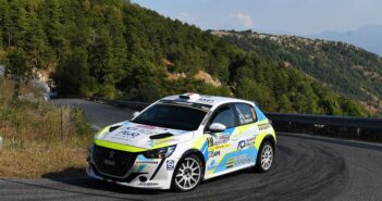 La Peugeot 208 Rally4 di Daprà sulle speciali del Roma Capitale