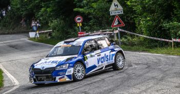 Albertini nella sua ultima uscita CIRA al rally della Lana