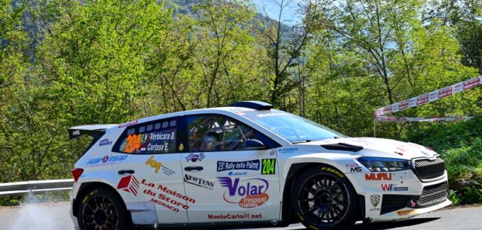 In azione Elio Cortese e Domenico Verbicara, vincitori al Rally delle Palme (Foto Magnano)