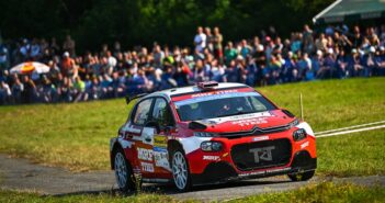 Ostberg il favoritissimo dell'Ungheria in azione al Barum