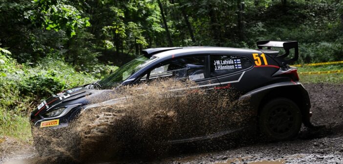 Latvala nella sua uscita ad Hokkaido sulla nuova Toyota Yaris GR Rally2